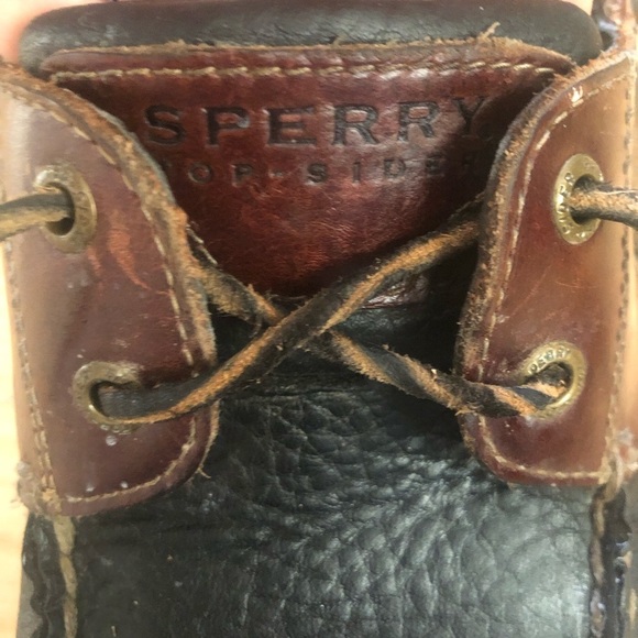 Sperry Men's Brown Leather Boat Mako Collection Shoes Size 10.5 - Picture 9 of 10